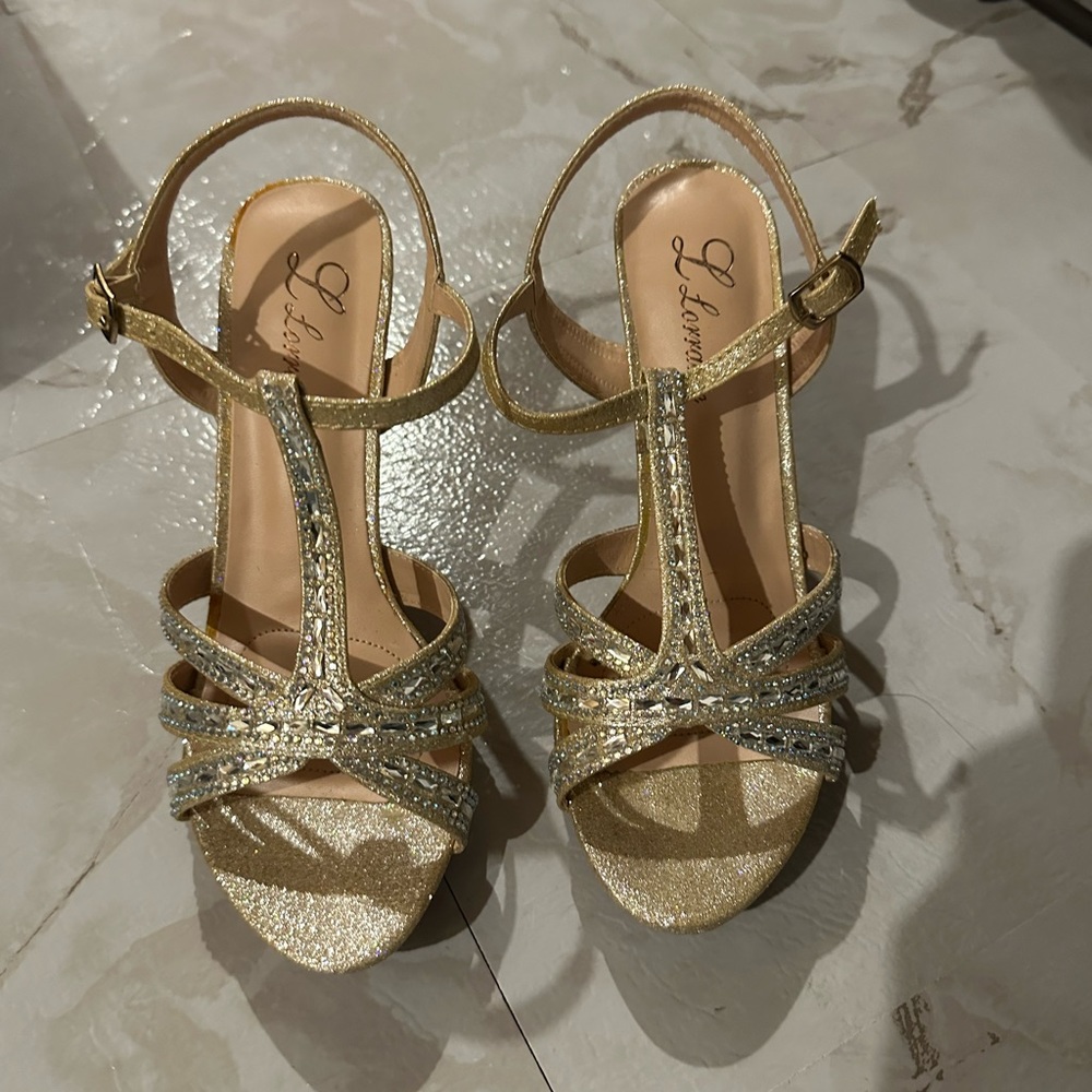 Gold heels